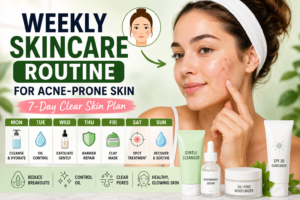 Weekly Skincare Routine for Acne-Prone Skin | 7-Day Clear Skin Guide