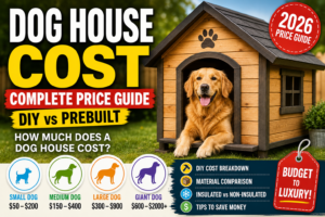 How Much Does a Dog House Cost? Complete 2026 Price Guide (DIY & Prebuilt)