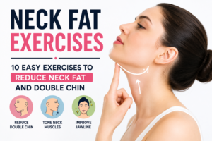 Neck Fat Exercises: 10 Easy Exercises to Reduce Neck Fat & Double Chin