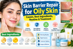 Skin Barrier Repair for Oily Skin: Causes, Best Ingredients, Routine & Treatment