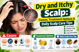 Dry and Itchy Scalp: Causes, Treatment Options & Daily Scalp Care Tips