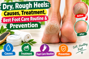 Dry, Rough Heels: Causes, Treatment, Best Foot Care Routine & Prevention