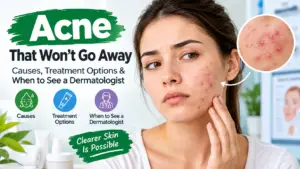 Acne That Won’t Go Away: Causes, Treatment & When to See a Dermatologist