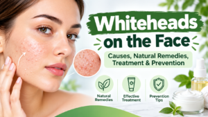 Whiteheads on the Face: Causes, Treatment, Natural Remedies & Prevention