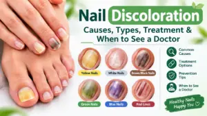 Nail Discoloration: Causes, Types, Treatment & When to See a Doctor