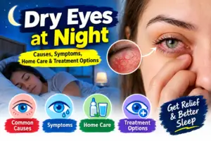 Dry Eyes at Night: Causes, Symptoms, Treatment & Home Care