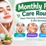 Monthly Facial Care Routine: Cleansing, Exfoliation & Hydration