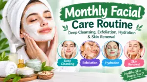 Monthly Facial Care Routine: Cleansing, Exfoliation & Hydration