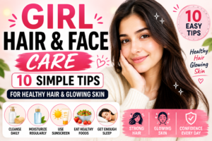 Girl Hair and Face Care: 10 Simple Tips for Healthy Hair & Glowing Skin