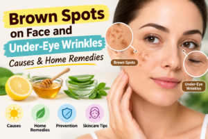 Brown Spots on Face and Under-Eye Wrinkles: Causes & Home Remedies