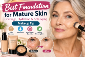 Best Foundation for Mature Skin: Coverage, Hydration & Anti-Aging Makeup Tip