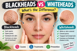 Blackheads vs. Whiteheads: Differences, Causes & Treatments