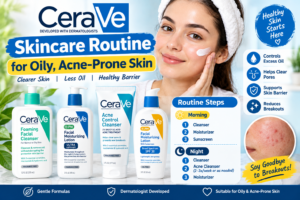 CeraVe Skincare Routine for Oily, Acne-Prone Skin