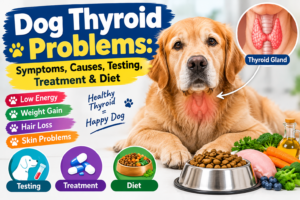 Dog Thyroid Problems: Symptoms, Causes, Testing, Treatment & Diet