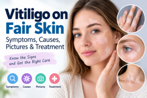 Vitiligo on Fair Skin: Symptoms, Causes, Pictures & Treatment